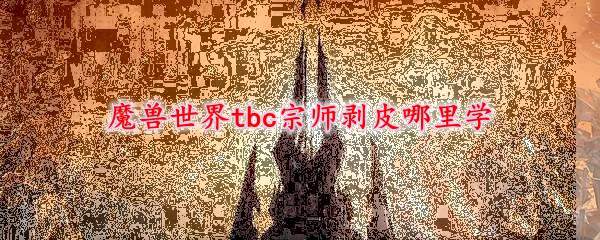 魔兽世界tbc宗师剥皮哪里学