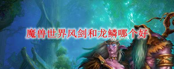 魔兽世界风剑和龙鳞哪个好